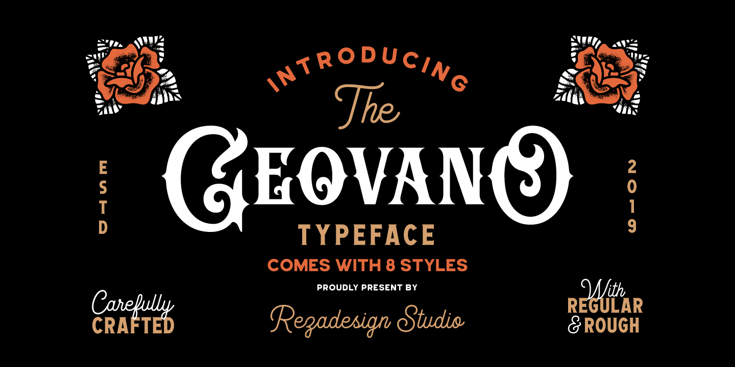 Example font Geovano #12
